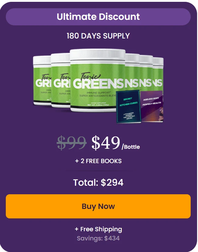 Tonic Greens 6 bottles